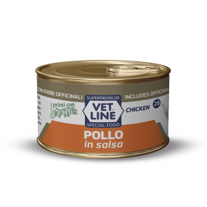 Vetline Vet Line Umido Pollo in Salsa per Gatti 70 g