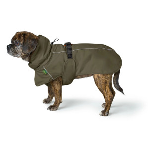 Hunter Cappotto per Pug e Bulldog Nordby Verde Oliva 40 cm