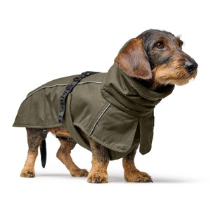 Hunter Cappotto per Bassotti Nordby Verde Oliva 45 cm