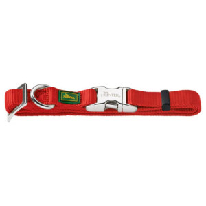 Hunter Collare per Cani Regolabile Vario Alu-Strong Rosso M