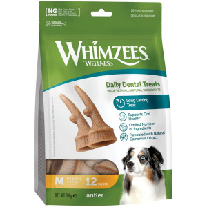 Whimzees® Whimzees Snack Dentale Naturale Corno per Cani Antler S 24 pz