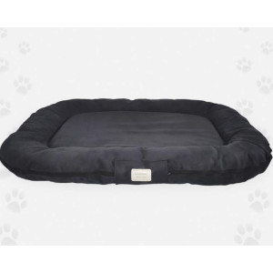 Nasonero® Nasonero Tappetone per Cani Santorini Blu Scuro in Similpelle Idrorepellente Completamente Sfoderabile 105x85xh.15 cm