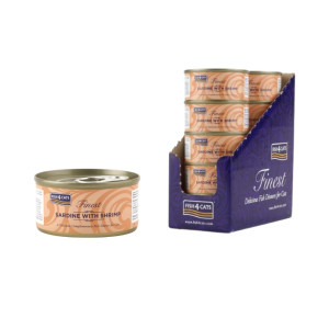 Fish4Cats Umido per Gatti Sardina con Gamberetti 70 gr