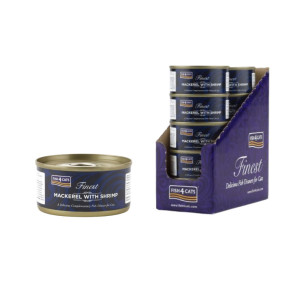 Fish4Cats Umido per Gatti Sgombro con Gamberetti 70 gr