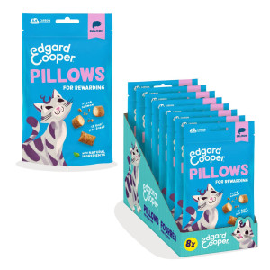 Edgard &amp; Cooper Edgard&Cooper Snack per Gatti Pillows Fagottini Ripieni al Salmone 60 g