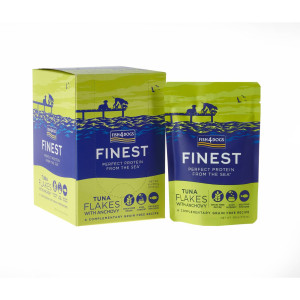 Fish4Dogs Finest Umido per Cani Fiocchi di Tonno e Acciughe 100 g