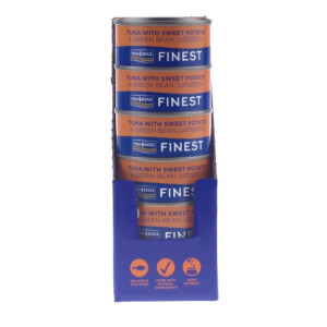 Fish4Dogs 12 x 85 g Finest Alimento Umido per Cani Tonno con Patata Dolce e fagioli Verdi
