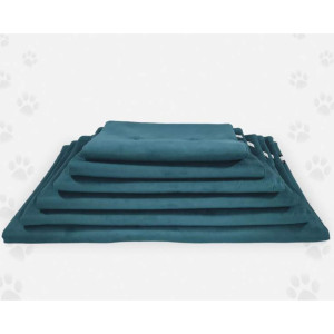 Nasonero® Nasonero Tappetino per Animali Ecopelle Verde Petrolio h.1 cm 3 83x54cm