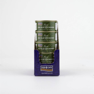 Fish4Cats 10 x 70 g Finest Filetti di Tonno con Alghe per Gatti