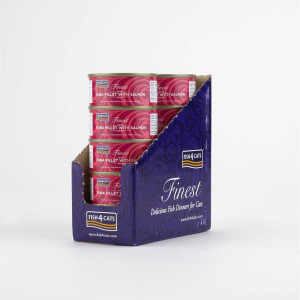 Fish4Cats 10 x 70 g Finest Filetti di Tonno con Salmone Umido per Gatti