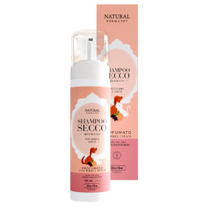 Derbe Natural Derma Pet by Shampoo Secco per Cani e Gatti Mousse Profumato 150 ml Natural Derma Pet