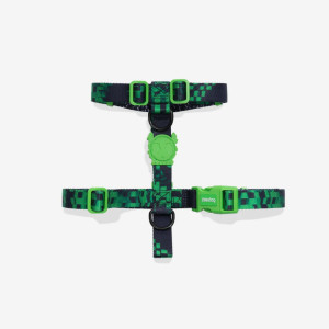 Zee.Dog Pettorina ad H per Cani Error #410 Linea Glitch XS torace 23-38 cm