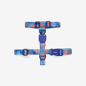 Zee.Dog Pettorina ad H per Cani Error #404 Linea Glitch M torace 42-69 cm