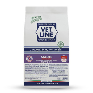 Vetline Vet Line Salute Cervo Piccola Taglia per Cani Adulti di Piccola Taglia Monoproteico 12,5 Kg