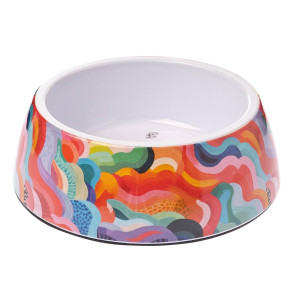 Ferribiella Ciotola per Cani e Gatti Nuages in Melammina con Fondo Antiscivolo Ø12 cm 4 x 14 cm 225 ml