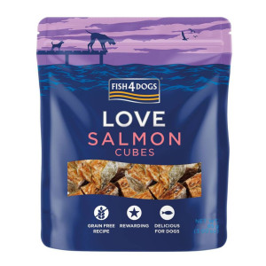 Fish4Dogs Love Salmon Cubes Premi per Cani al Salmone 85 g