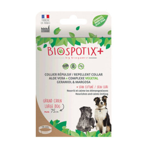 Biogance Biospotix+ Collare Antiparassitario Naturale per Cani di Media e Grande Taglia L 75 Cm Peso >30 KG