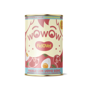 Fidovet® Fidovet Wowow Maiale con Uovo Sodo Puppy per Cuccioli 400 g