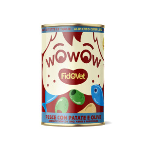 Fidovet® Fidovet Wowow Pesce con Patate e Olive per Cani Adulti 400 g