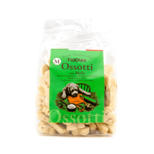 Fidovet® PROMO!!! Fidovet Biscotti Naturali per Cani Ossotti MEDIUM Mela 300 g