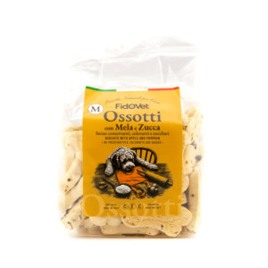 Fidovet® Fidovet Biscotti Naturali per Cani Ossotti MEDIUM Mela e Zucca 300 g