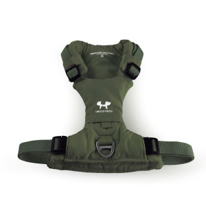 United Pets Pettorina H per Cani Imbottita Linea CityLife Verde Militare XS