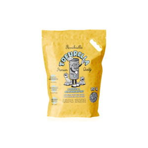 Ferribiella 1 SACCO Lettiera al Tofu per Gatti Tofurella Clorexidina e Carboni Biodegradabile Agglomerante 10 lt