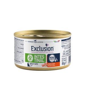 Exclusion 1 x 85 gr Intestinal Maiale e Riso per Gatti