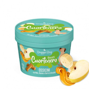 Doggye Bag DoggyeBag® Biscotti Cuortenero Ossicini Mela Banana e Burro d'Arachidi per Cani 150 g