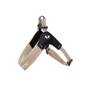 United Pets Pettorina per Cani Aggancio Rapido Linea CityLife Beige TAGLIA 1 XXS