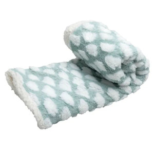 Nobleza Coperta Imbottita per Cani e Gatti Nuvola Verde 100x80cm