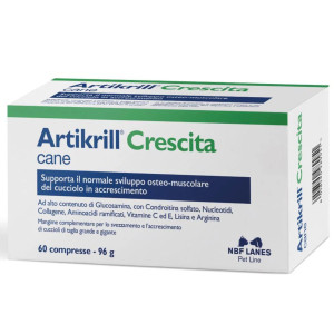 Nbf Lanes Artikrill Crescita Integratore per Cani 60 Compresse