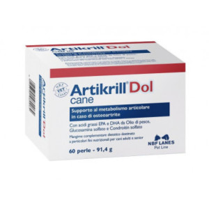 Nbf Lanes Artikrill Dol Integratore per Cani 60 Perle