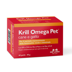 Nbf Lanes Krill Omega Pet Integratore per Cani e Gatti 60 Perle