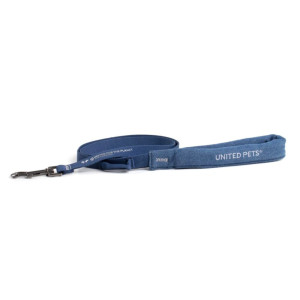 United Pets Guinzaglio per Cani con Maniglia Imbottita Linea CityLife Blue Jeans M