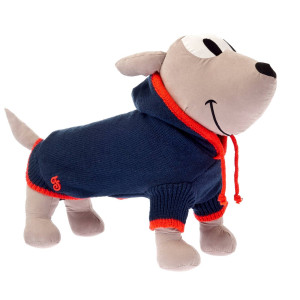 Ferribiella Maglioncino per Cani Scintilla con Cappuccio Blu 51 cm