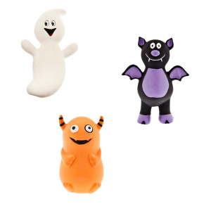 Ferribiella Halloween Gioco per Cani Mostriciattoli in Lattice Assortiti