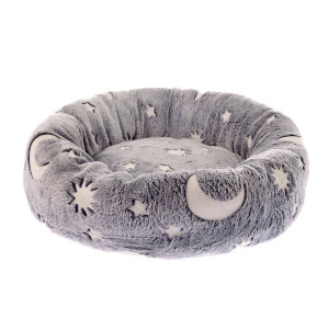 Ferribiella Cuccia per Cani e Gatti Glow Grigia con Fantasie che Brillano al Buio S