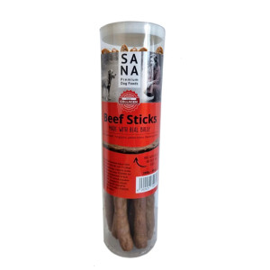 Sanadog Bastoncini Snack Masticativi di Manzo per Cani 10 Stick 300 g