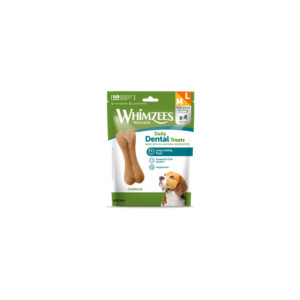 Whimzees® Whimzees Snack Osso di Riso per Cani Snack Dentale Naturale Ricebone M / L Busta Discovery