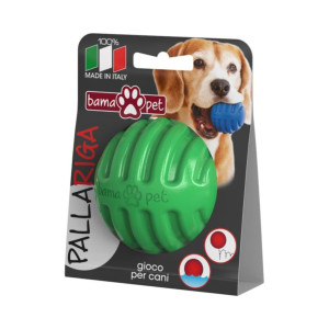 Bama Pet Palla Riga Gioco per Cani Verde