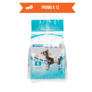 Nobleza 12 conf. Pannolini a Fascia per Cani Maschi S