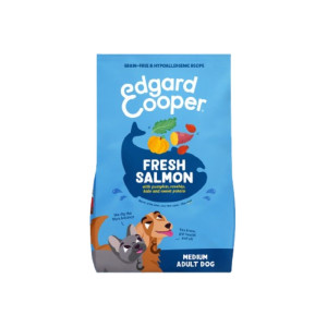 Edgard &amp; Cooper SACCO 2,5 Kg CROCCHETTA MEDIA M Edgard & Cooper Salmone Norvegese per Cani Adulti