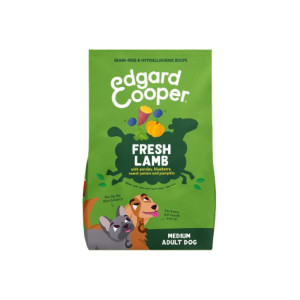 Edgard &amp; Cooper SACCO 2,5 Kg CROCCHETTA MEDIA M Edgard & Cooper Agnello per Cani Adulti