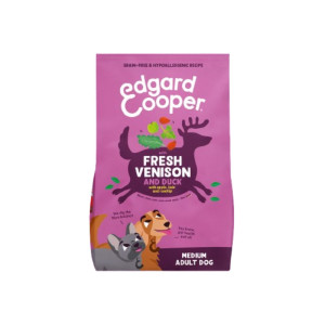 Edgard &amp; Cooper SACCO 7 Kg CROCCHETTA MEDIA M Edgard & Cooper Cervo e Anatra per Cani Adulti