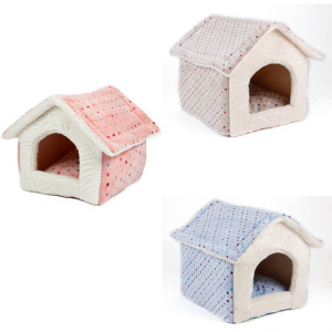 Ferribiella Cuccia Casetta Morbida per Cani e Gatti 58 x 48 x 54 cm Azzurro