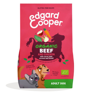 Edgard &amp; Cooper Edgard & Cooper Adult Carne Fresca di Manzo e Pollo Biologici Gluten Free per Cani 2,5kg