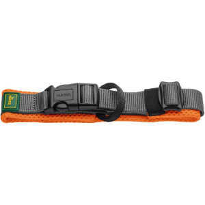 Hunter Collare per Cani Regolabile Maldon Arancione/Grigio Riflettente XL