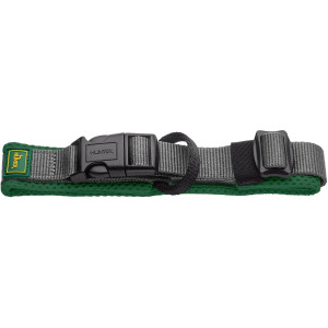 Hunter Collare per Cani Regolabile Maldon Verde Scuro/Grigio Riflettente S