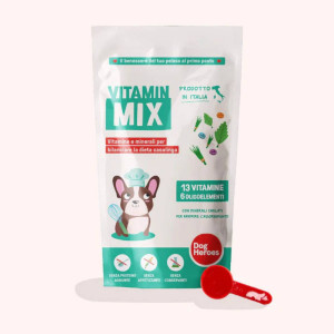 Dog Heroes Vitamin Mix Integratore Alimentare in Polvere per Cani Cuccioli e Adulti 250 gr